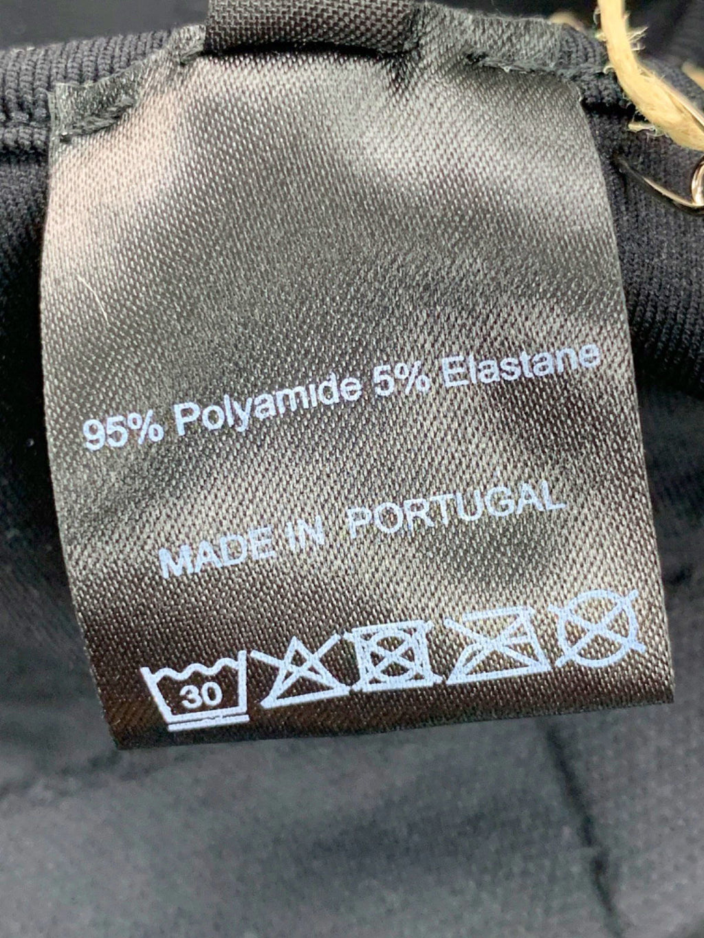 SEFI Black Waffle Halter Bra M