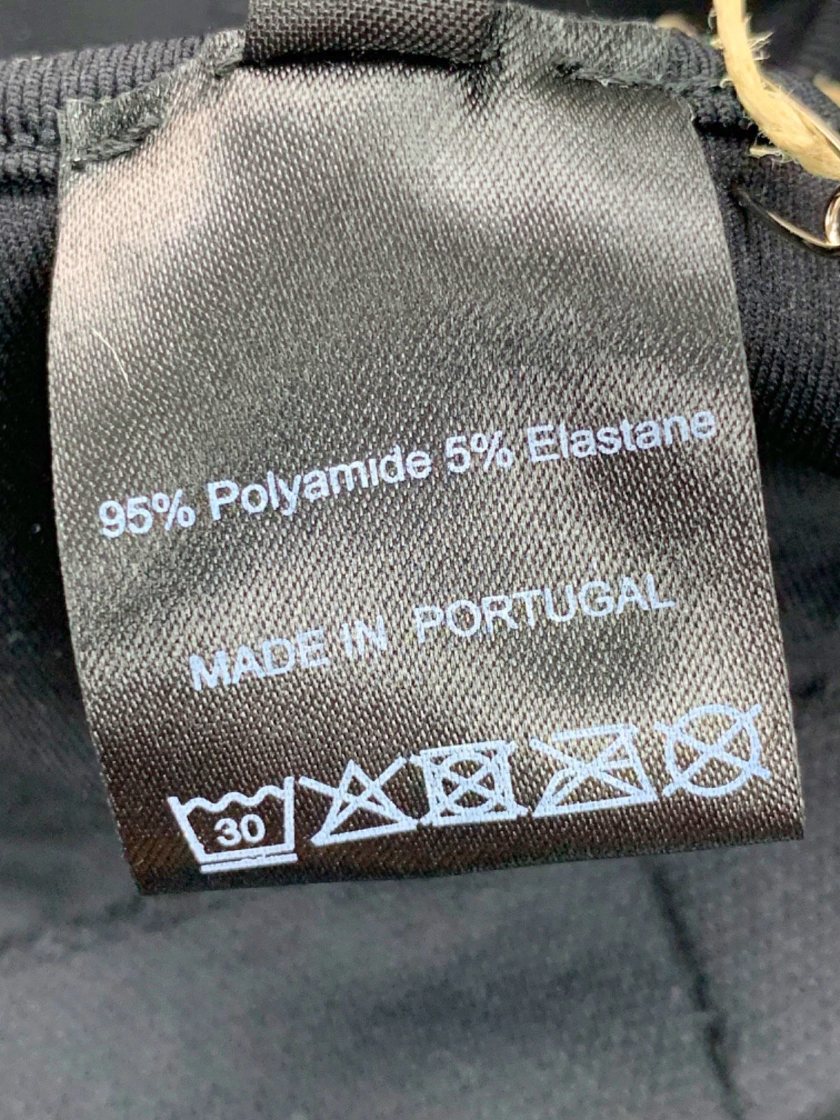 SEFI Black Waffle Halter Bra M