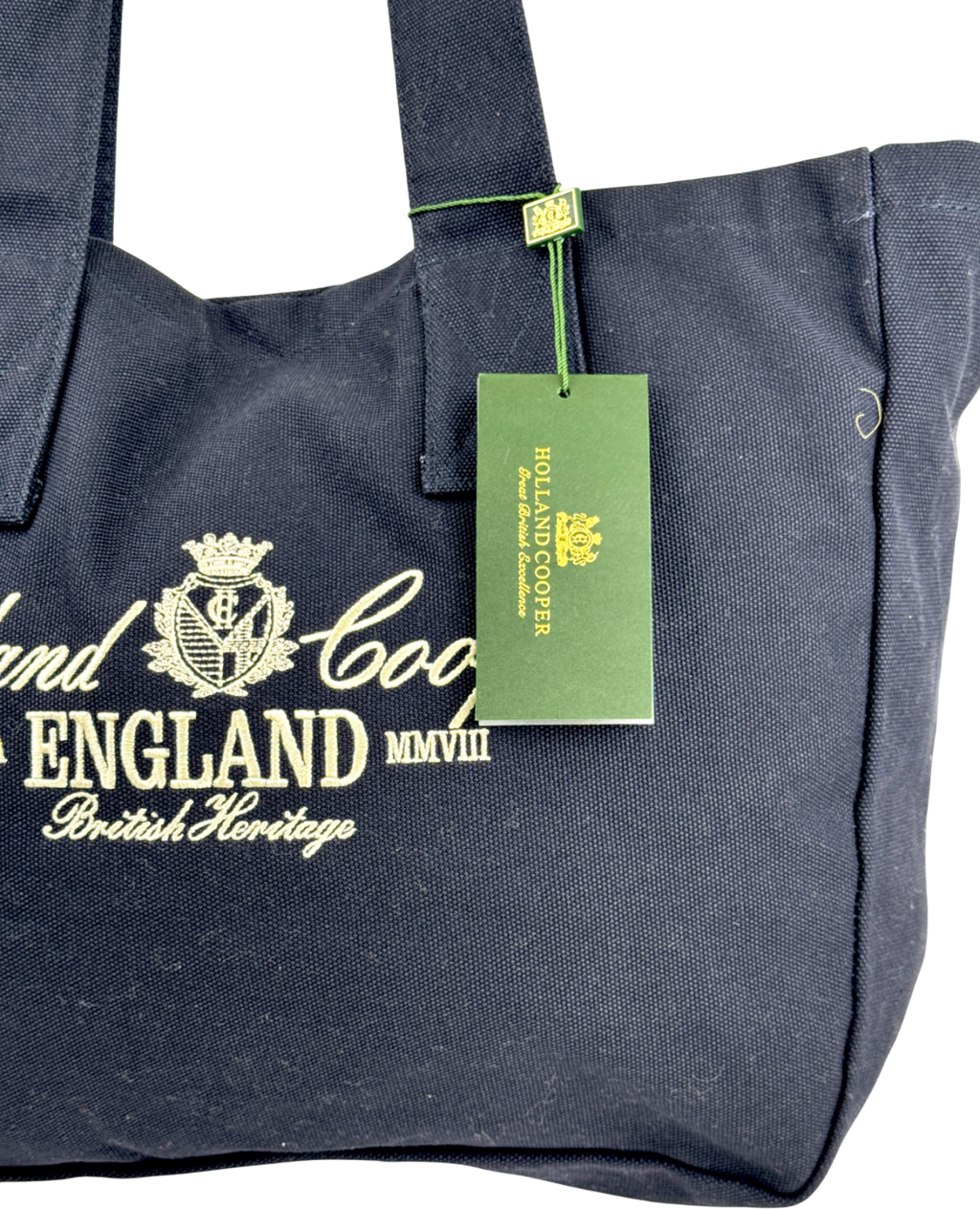 HOLLAND COOPER Essential Tote Bag Navy Blue / Ecru