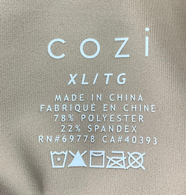 Cozi Beige Cross Back Sports Bra UK XL