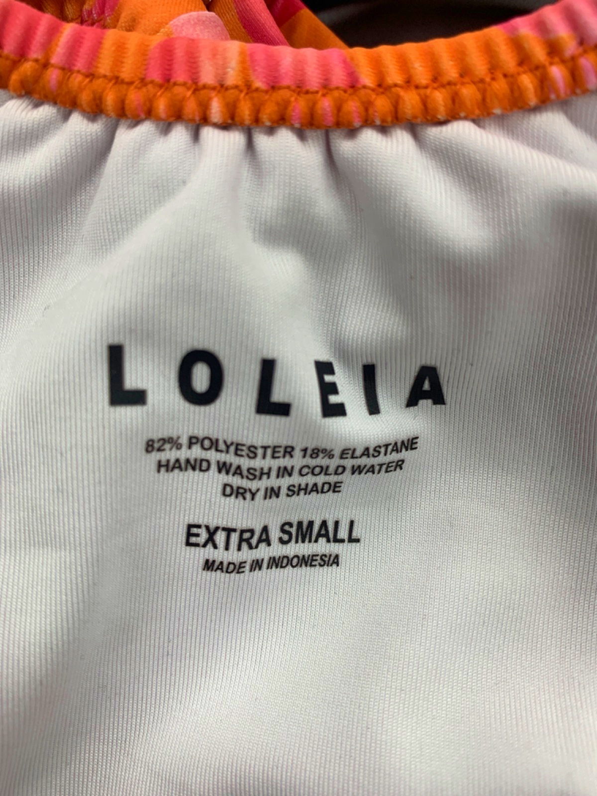 Loleia Orange Floral Bikini Set UK S/XS