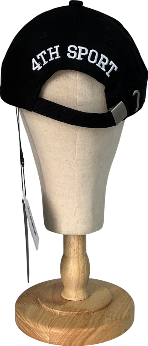 4th & Reckless Black 4th Branded Embroidered Cap One Size