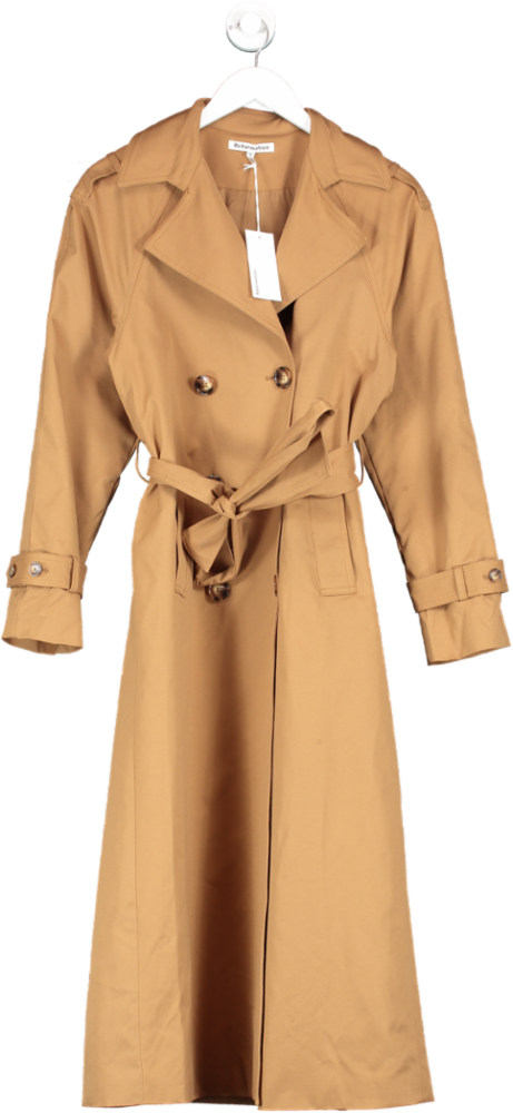 Reformation Brown Holland Trench Khaki UK S
