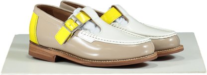 Grenson Tan and Yellow Mae Buckle Loafers EU 37 UK 4