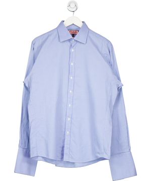 Thomas Pink Blue Long Sleeve Slim Fit Shirt UK L