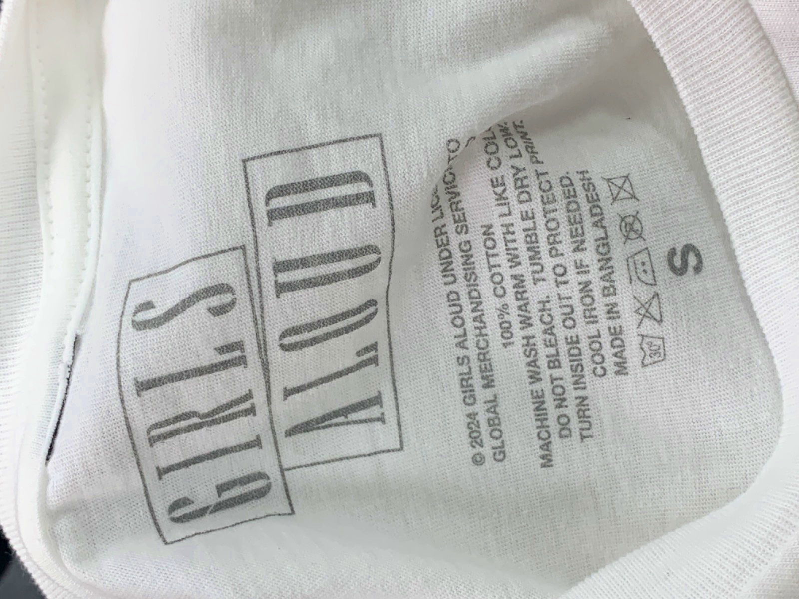 Girls Aloud White Graphic T-Shirt UK S