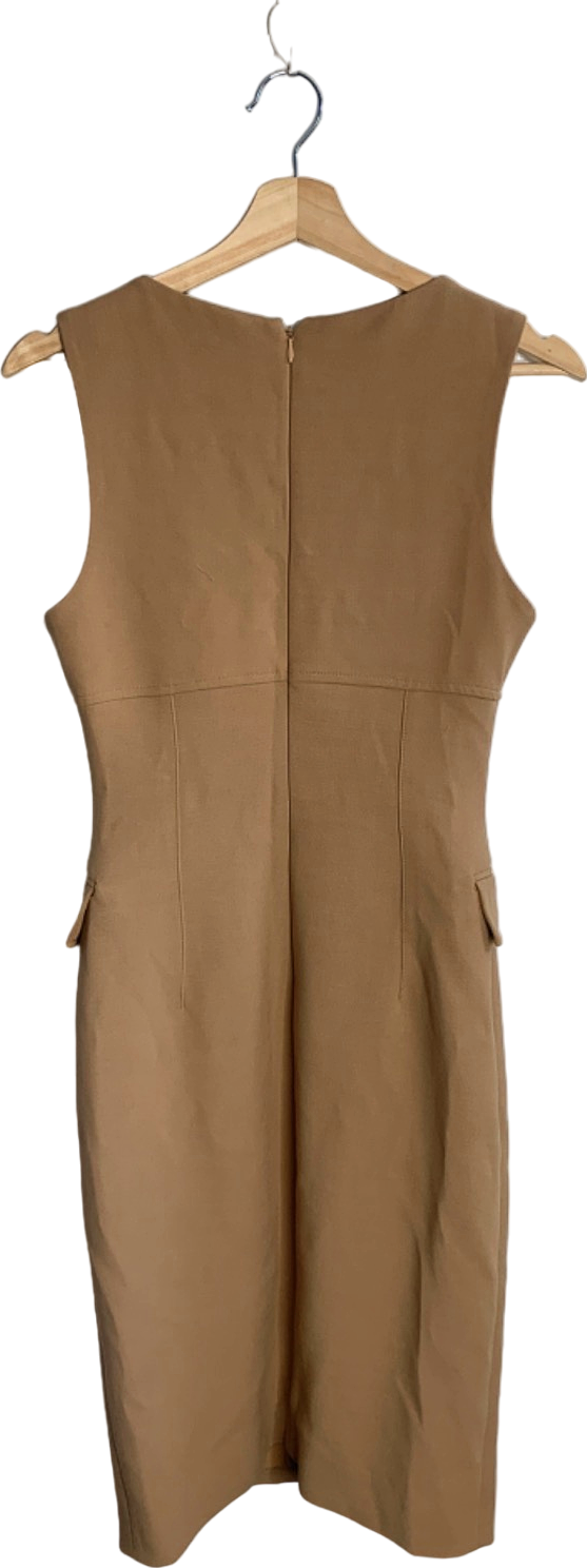 Karen Millen Camel Bodycon Dress UK 6