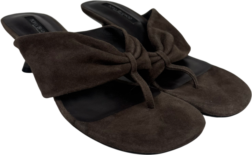 Tony Bianco Brown Topaz Espresso Suede - Us 7 UK 5 EU 38 👠