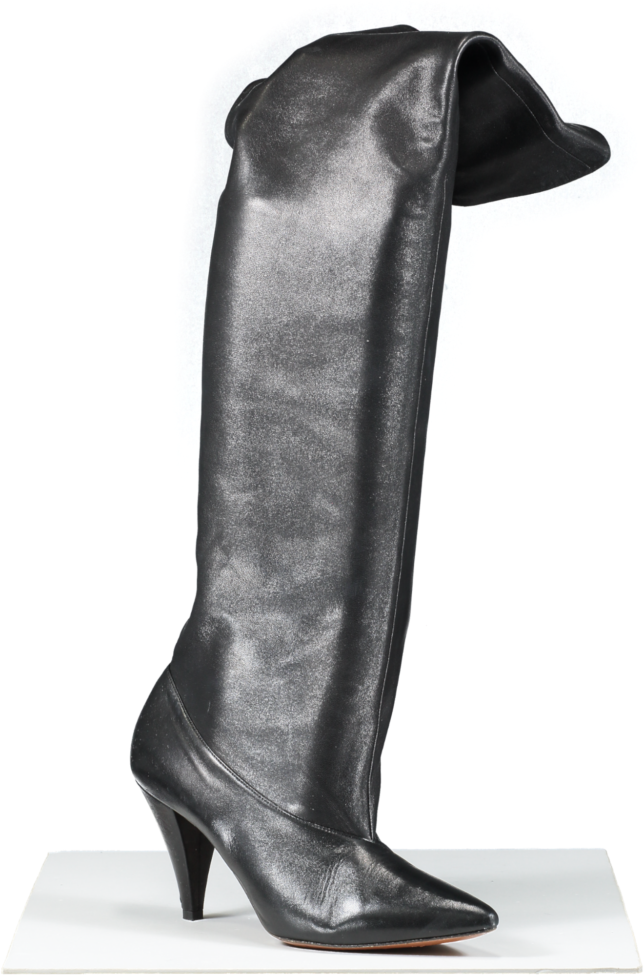 GIvenchy Black Lambskin Over The Knee Boots UK 7 EU 40 👠