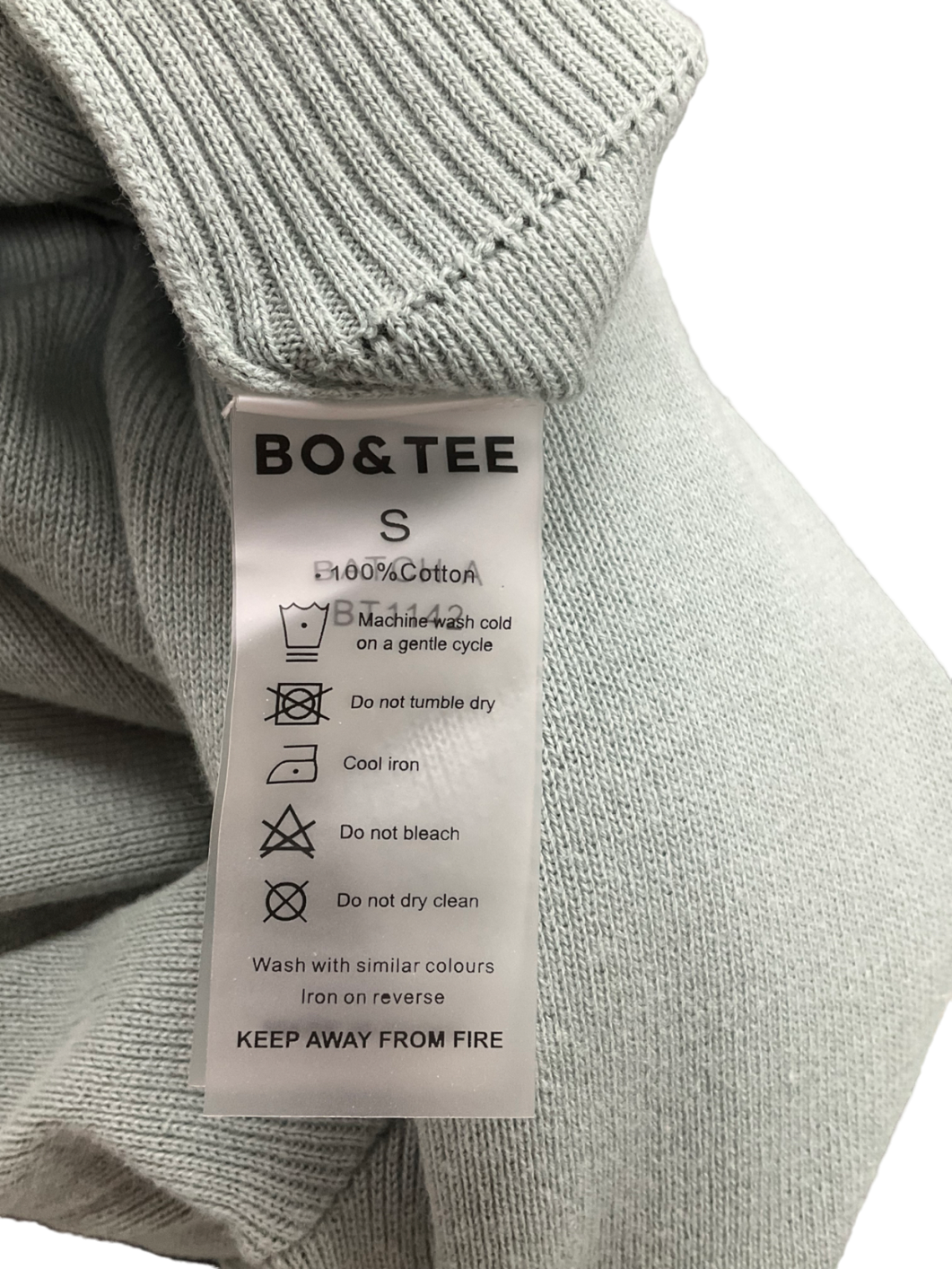 Bo + Tee Blue Fold Over Jumpsuit UK S