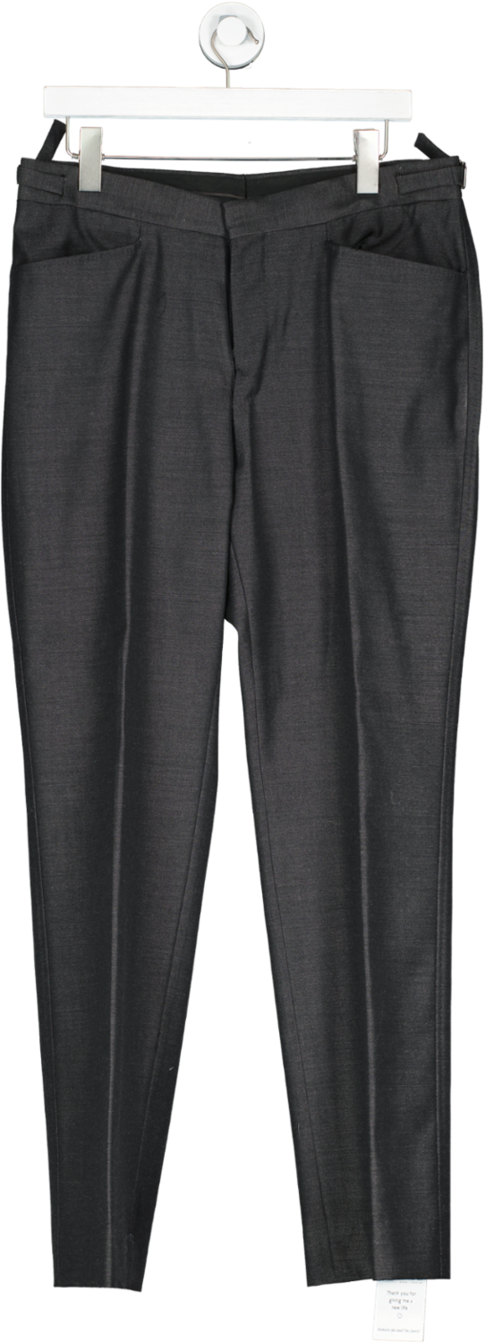 Gucci Black 100% Wool Tailored Trousers W38