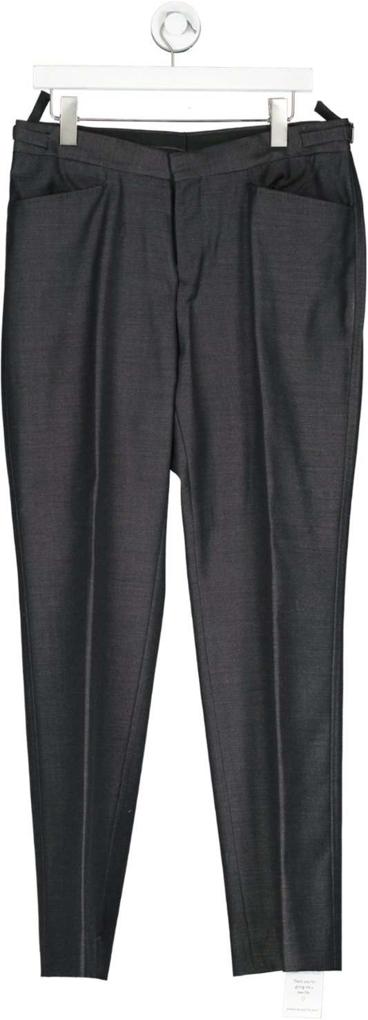 Gucci Black 100% Wool Tailored Trousers W38