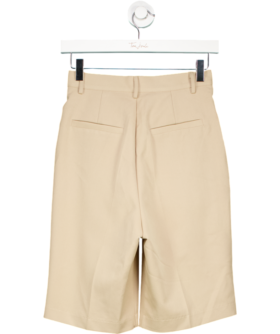 FRANKIE SHOP Beige Tailored Shorts UK XS