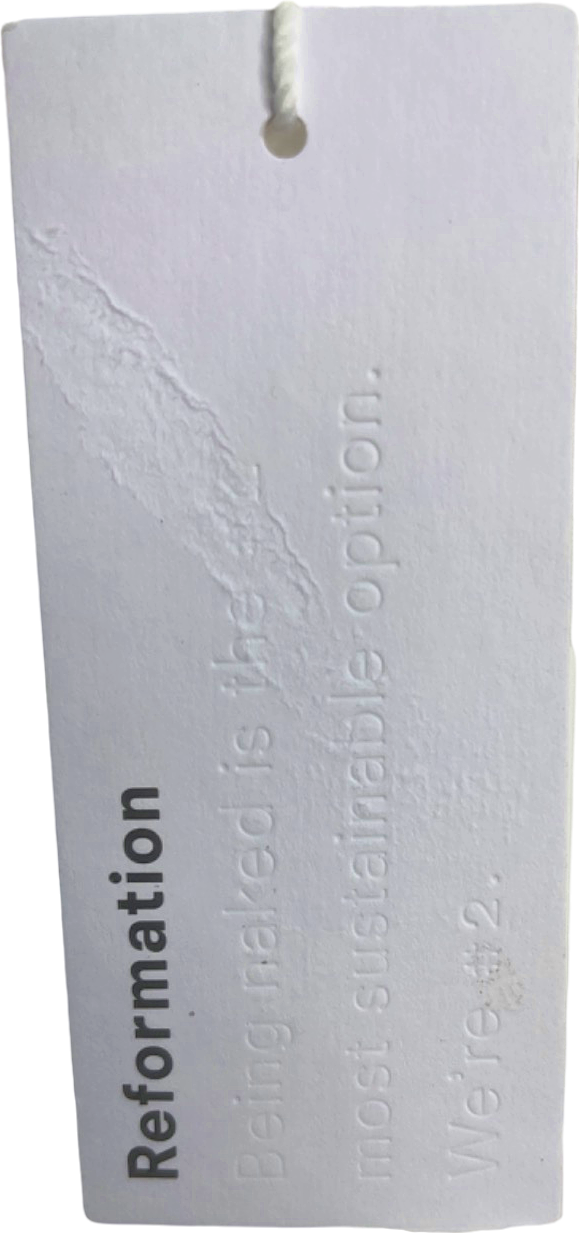 Reformation White Tarragon Top UK 12