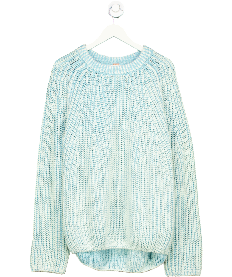 Free People Blue Take Me Home Sweater UK XL