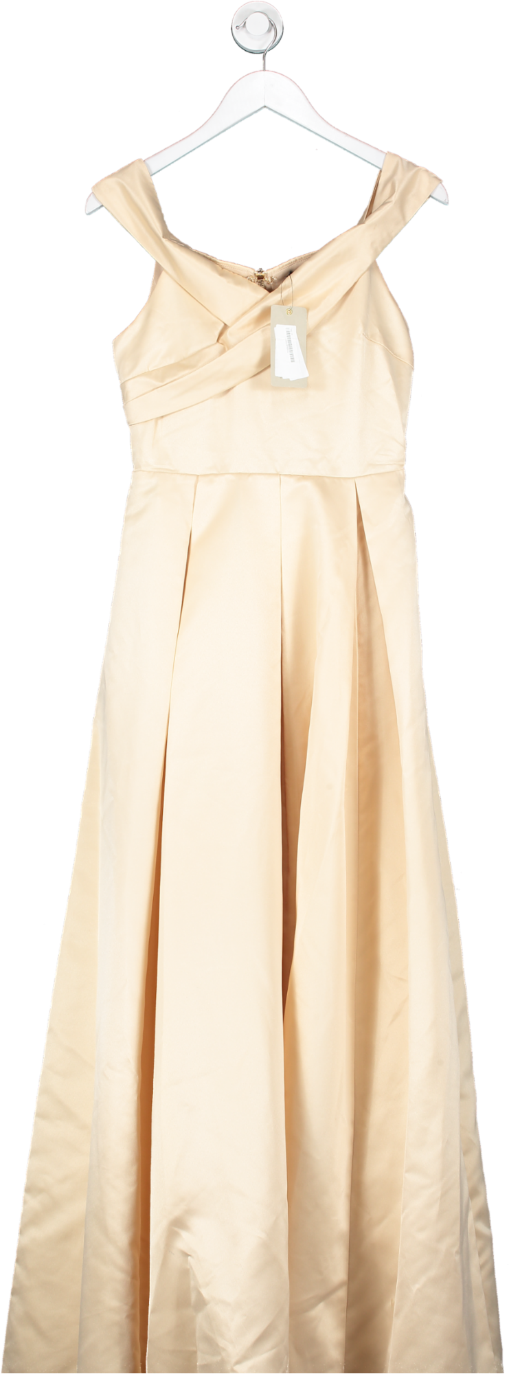 Coast Nude Bandeau Full Skirt Maxi Dress UK S