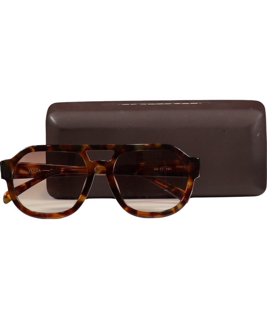 Vehla Brown Phoenix Sunglasses in case