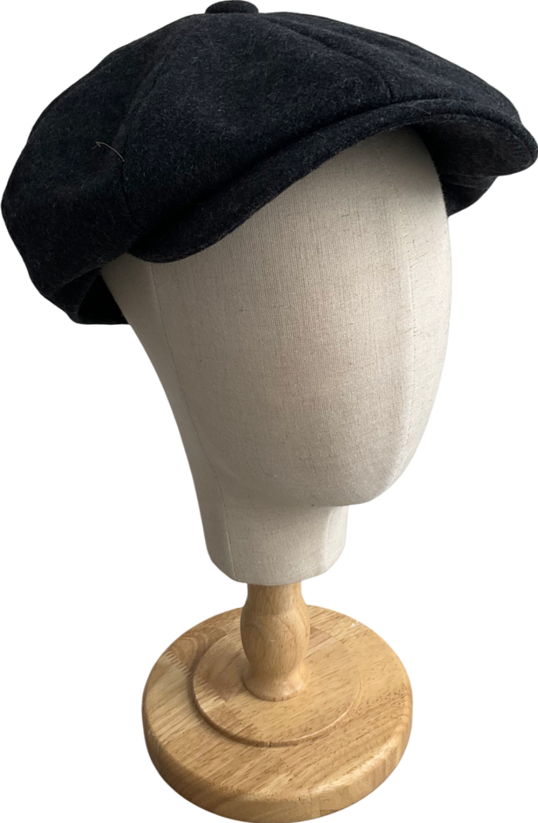 M&S Grey X Ian Wright Wool Blend Flat Cap UK S/M