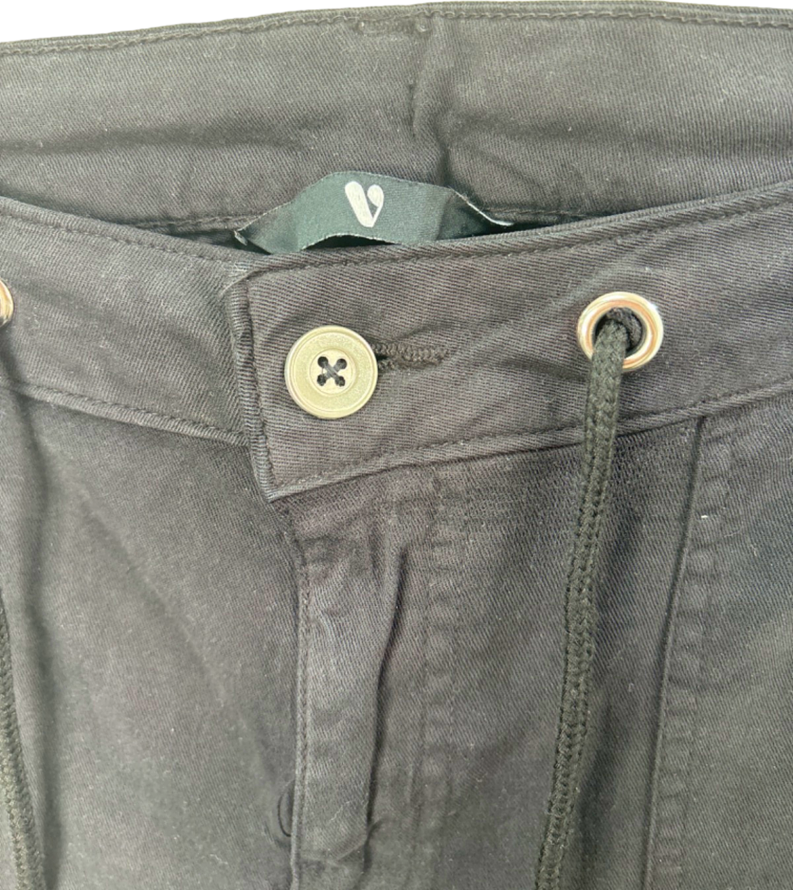 V by Very Black Cargo Joggers UK Size 12