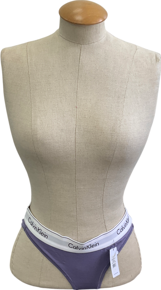 Calvin Klein Purple Splash Of Grape Bikini Bottom UK S