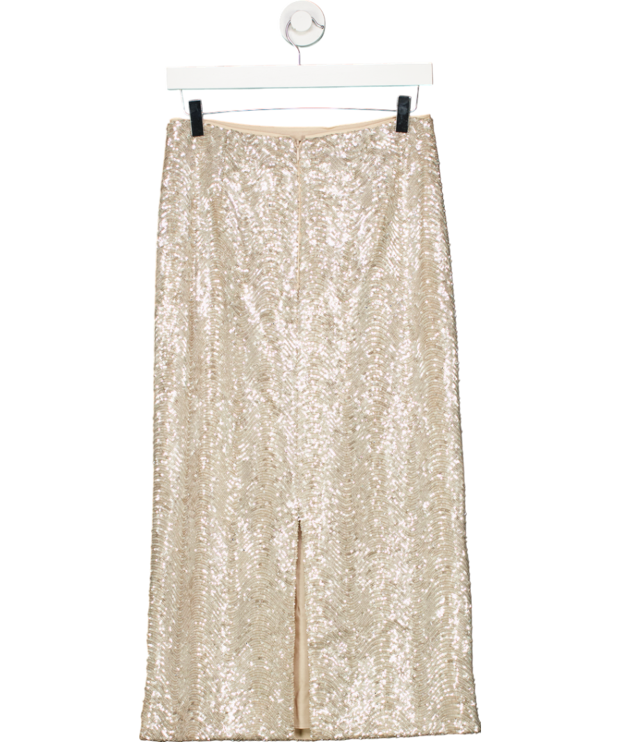 Hobbs Metallic Marlowe Sequin Skirt UK 6