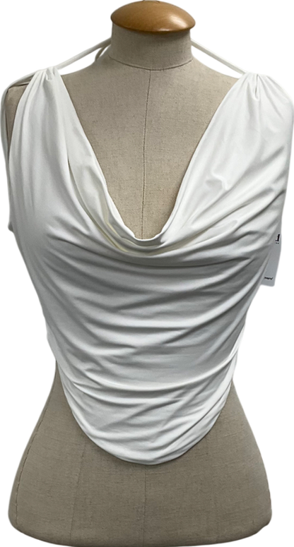 Babyboo White Franziska Cowl Top UK S