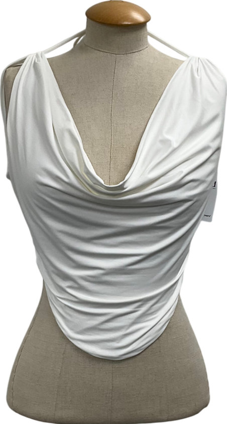 Babyboo White Franziska Cowl Top UK S