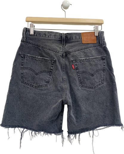 Levi's Grey Denim Distressed Shorts W 27