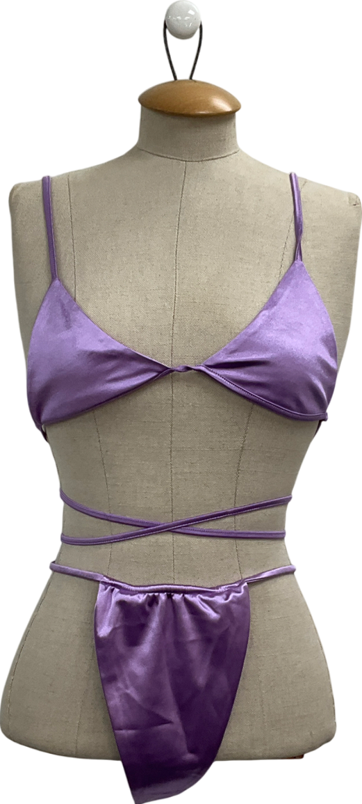 NEENA SWIM Purple Lilac Bikini Set UK L
