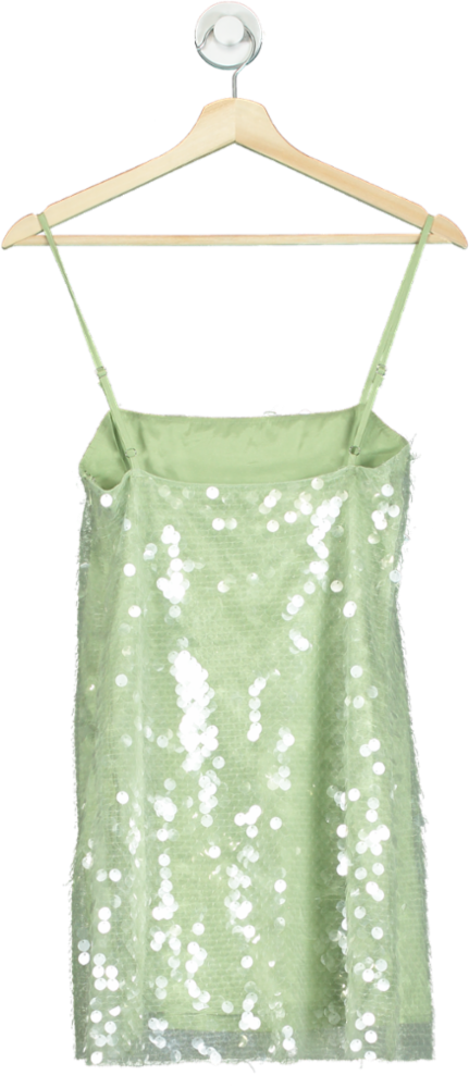 SLA Green Sequin Mini Dress XS