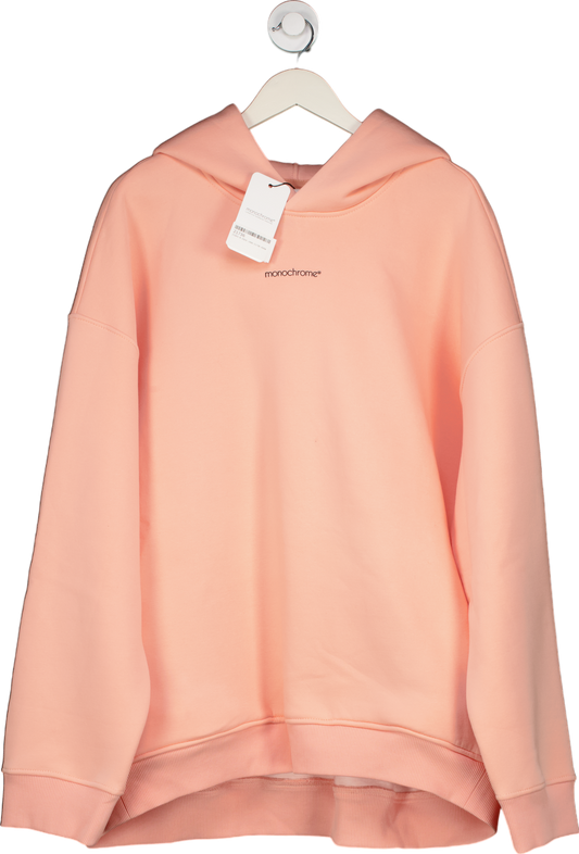 Monochrome Peach Basic Oversize Hoodie One Size