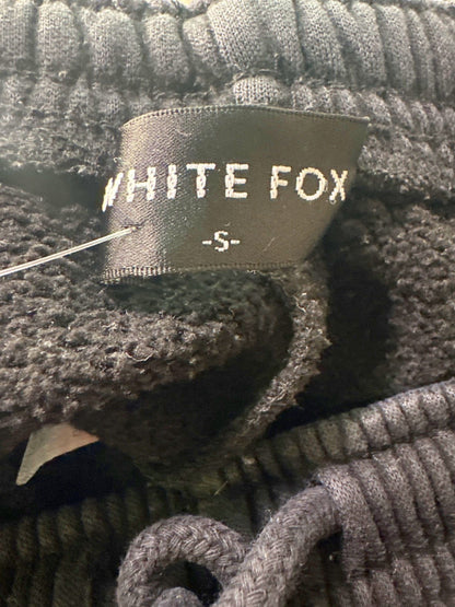 White Fox Black Sweatpants UK S