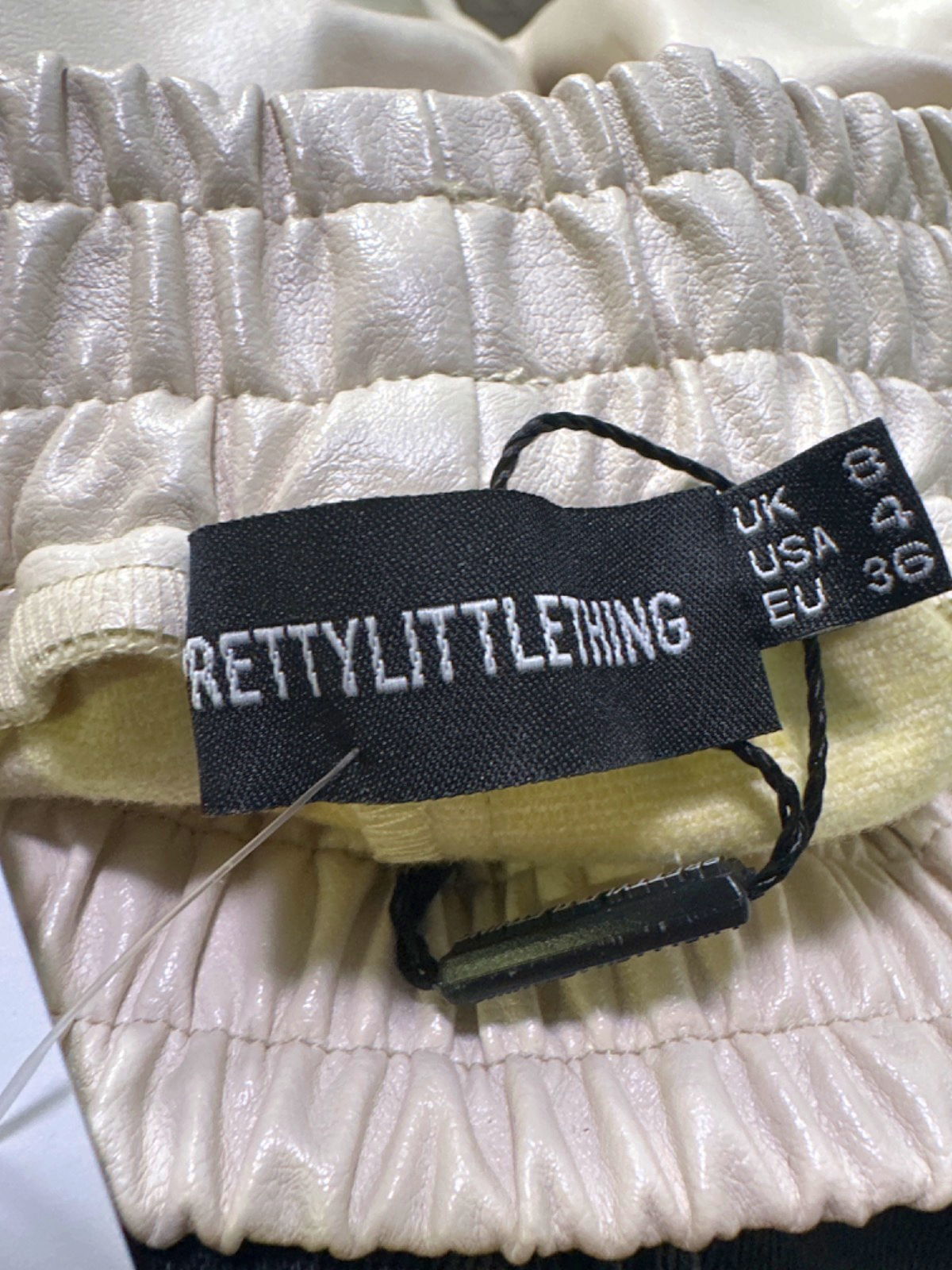 PrettyLittleThing White Shorts UK 8