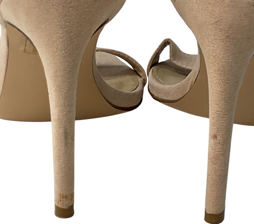 Truffle Collection Cream Block Heel Shoes In Beige UK 5 EU 38 👠