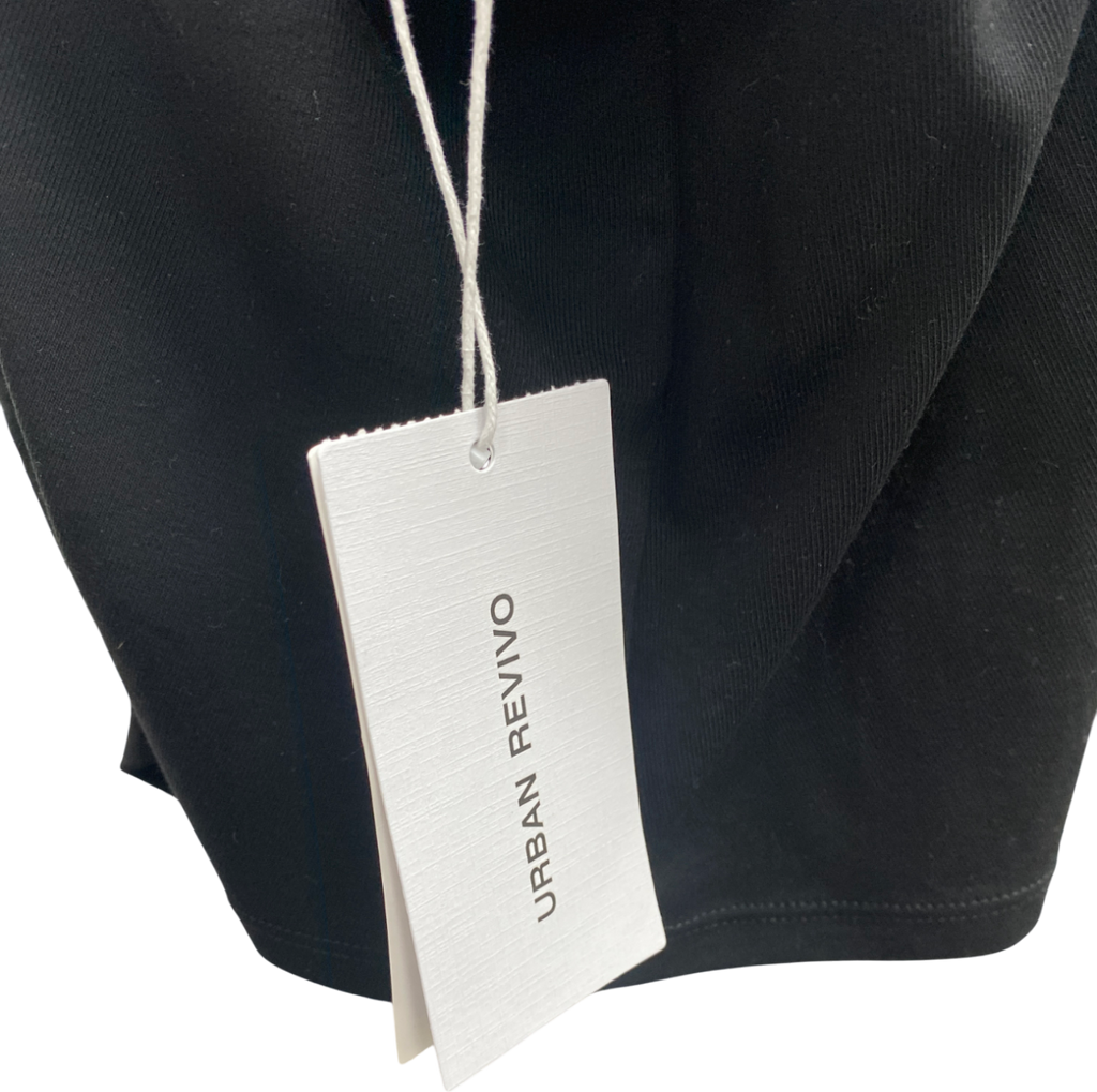 Urban Revivo Black Cut Out Back Sleeveless Top UK XS