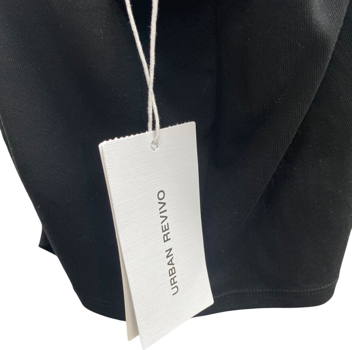 Urban Revivo Black Cut Out Back Sleeveless Top UK XS