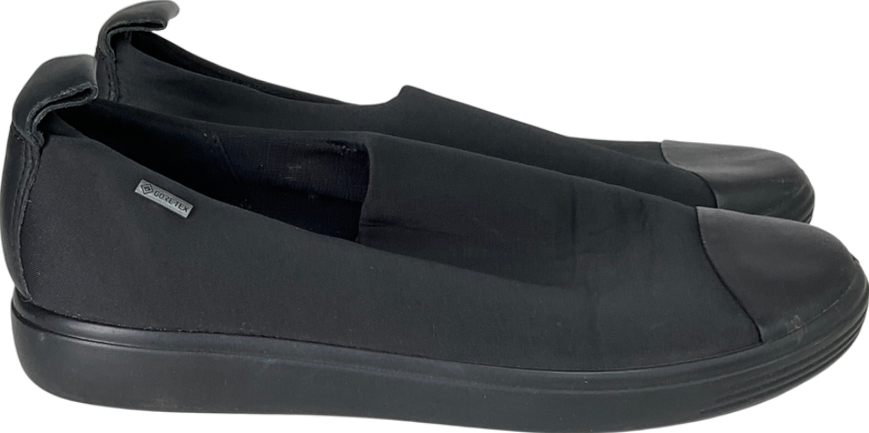 ecco Black Soft 7 Textile Women's Slip-on Shoes UK 5.5 EU 38.5 👠