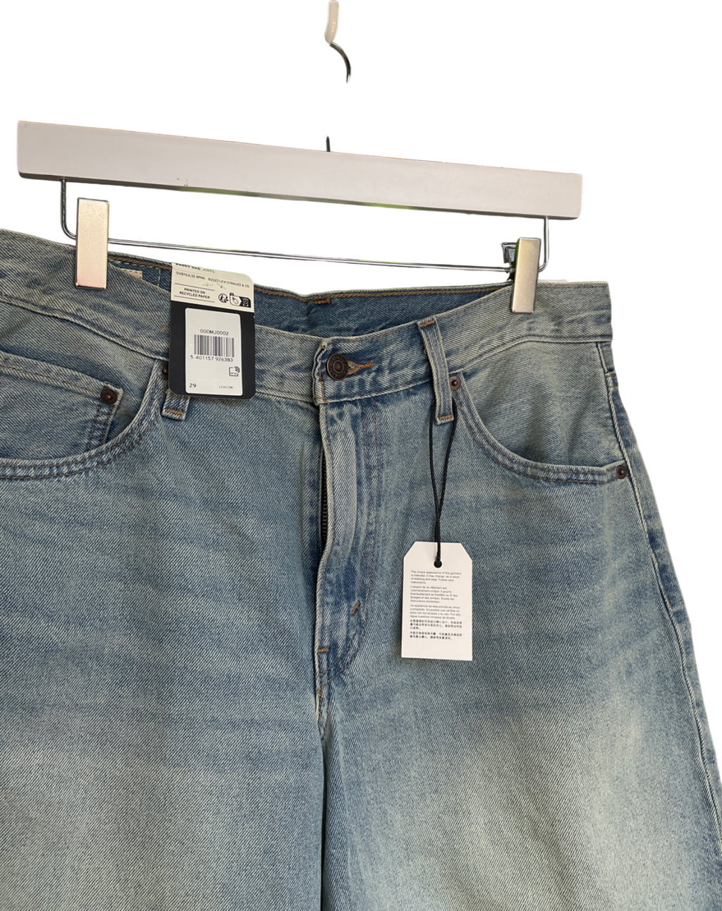levis Blue Baggy Dad Jorts W29