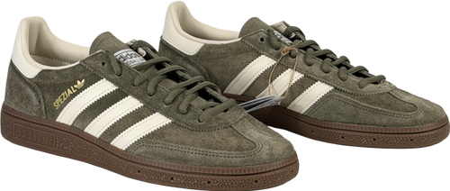 ADIDAS Handball Spezial Trainers Olive Green Strata / Off White / Gum UK 7 EU 40
