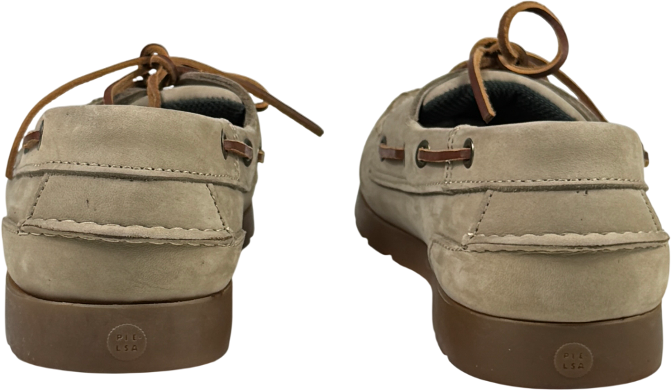 PIELSA Beige Leather Boat Deck Shoes UK 9 EU 43 👞