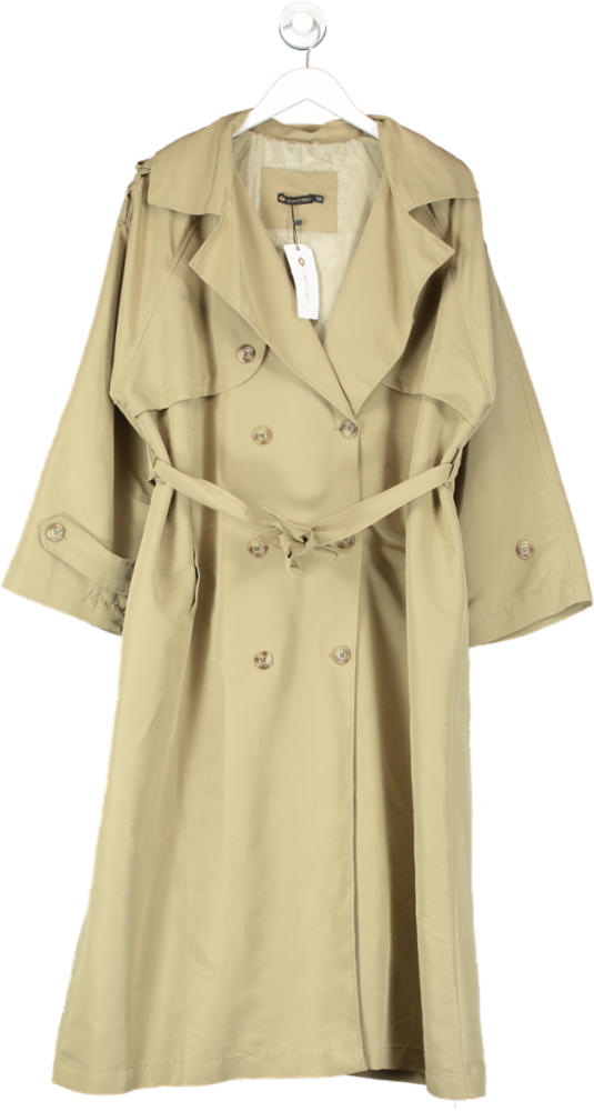 I saw it first Green Premium Oversized Trench Coat UK 12
