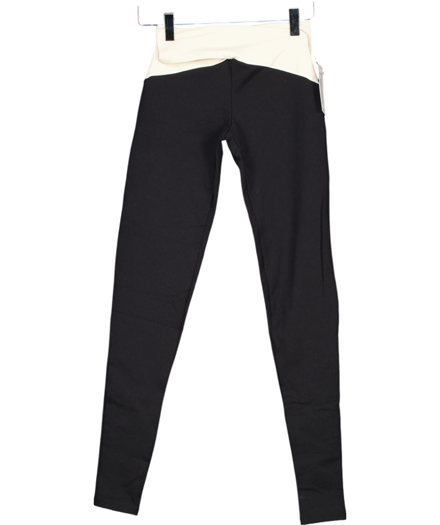 Live The Process Black Orion Crossover Leggings Petite UK XS