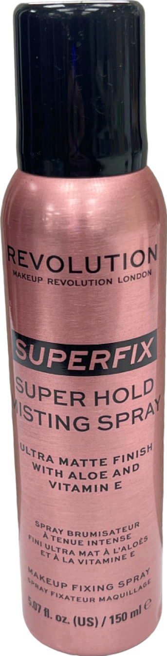 Makeup Revolution Superfix Super Hold Misting Spray Ultra Matte Finish with Aloe and Vitamin E 150 ml