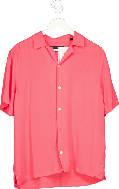 AllSaints Pink Relaxed Fit Shirt UK S