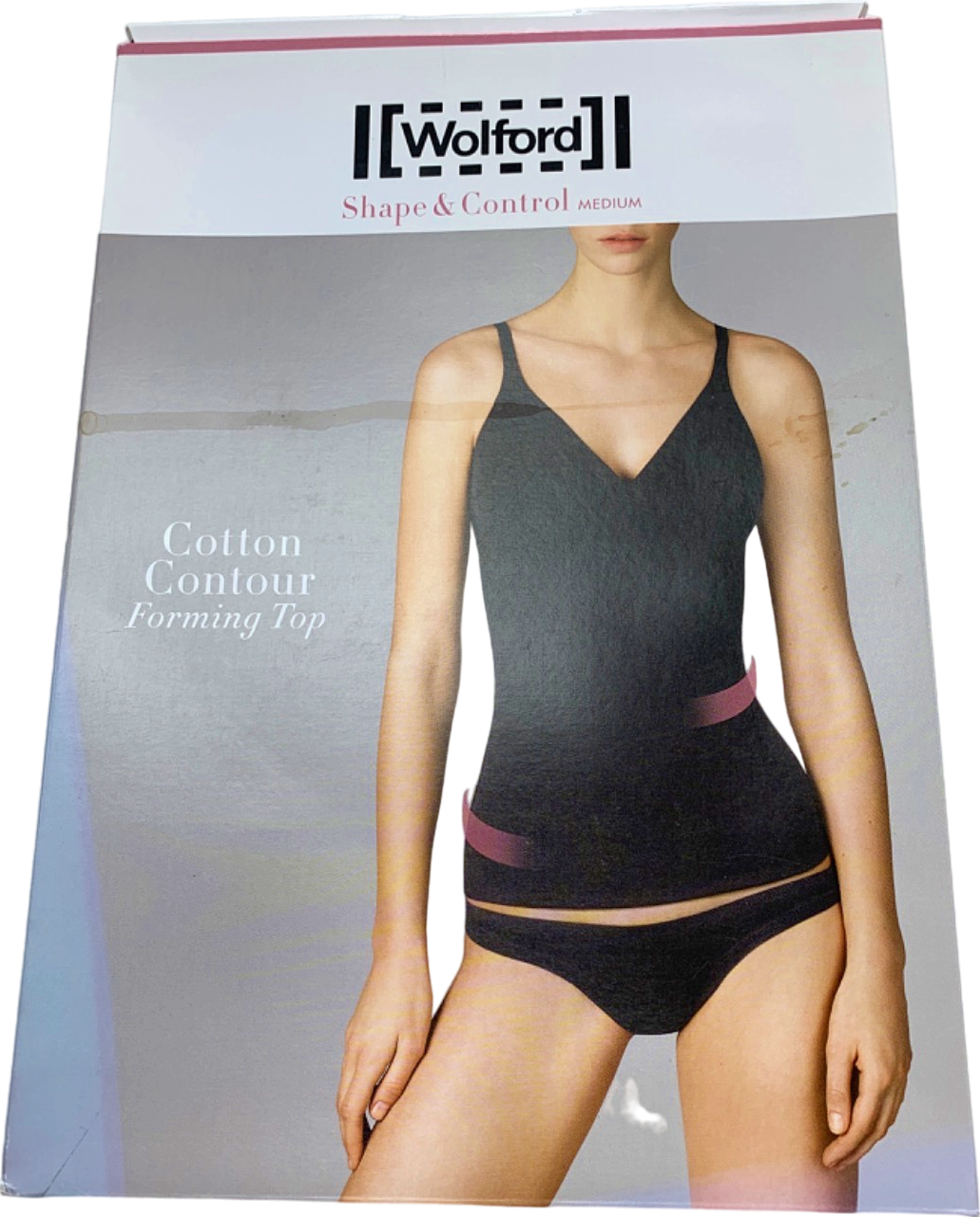 Wolford Rose Tan Cotton Contour Forming Top UK 6 EU 34