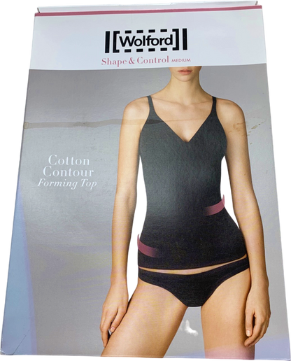 Wolford Rose Tan Cotton Contour Forming Top UK 6 EU 34