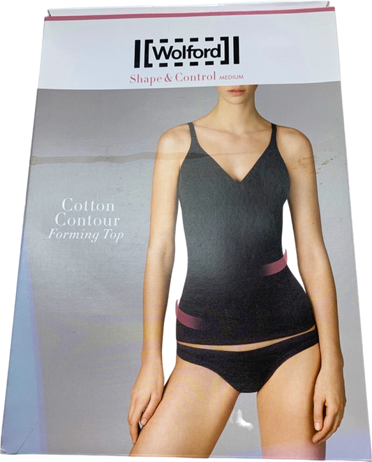 Wolford Rose Tan Cotton Contour Forming Top UK 6 EU 34