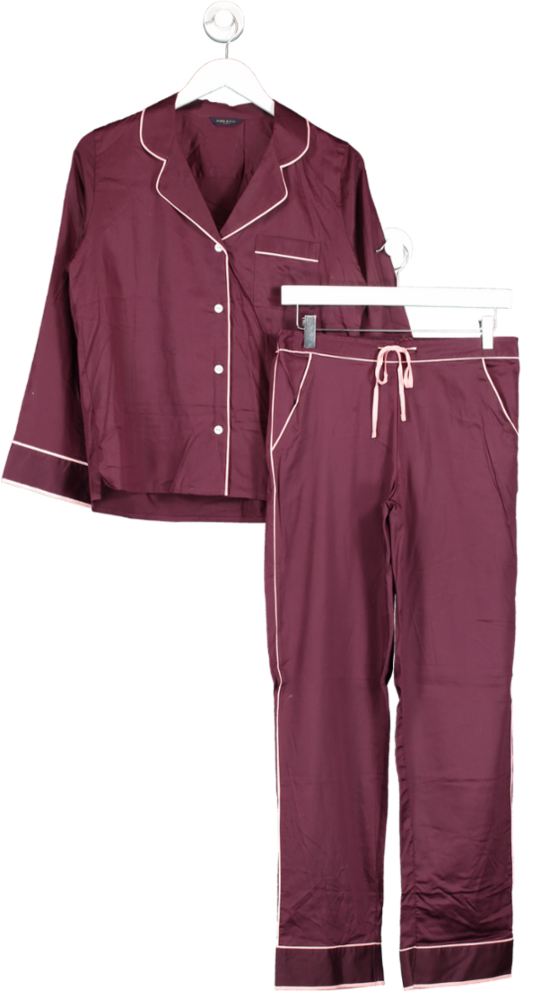 Fable & Eve Red Cotton Blend Pyjamas UK 10