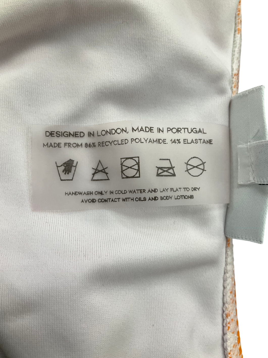 Swim Society Orange Triangle Bikini UK 6