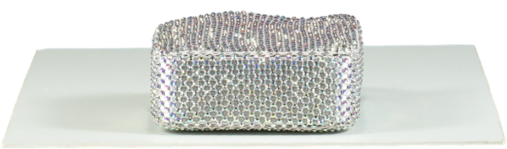 La Silla Metallic Mini Gilda Rhinestone Embellished Bag One Size